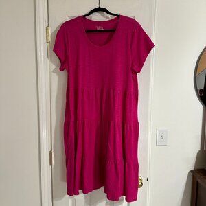 Time and Tru Pink T-shirt dress size Large